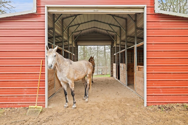 view of horse barn