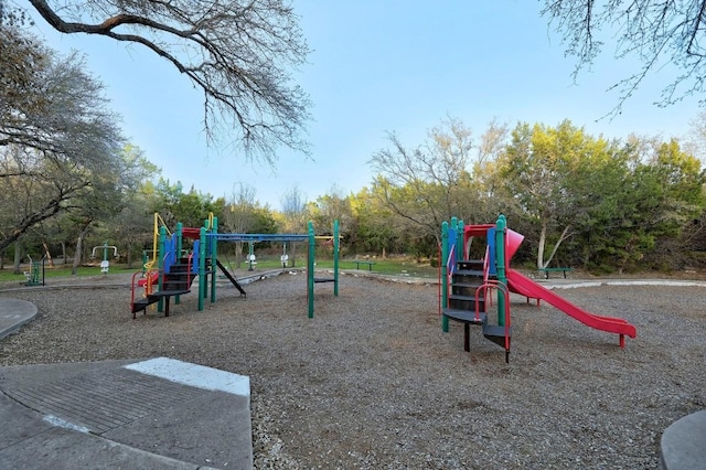 view of jungle gym