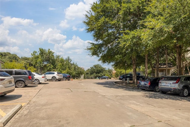 view of vehicle parking