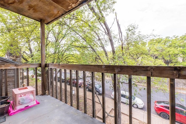 view of balcony