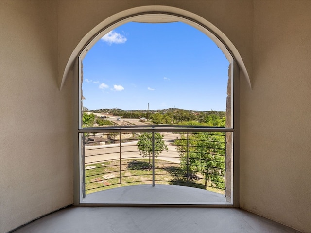 view of balcony