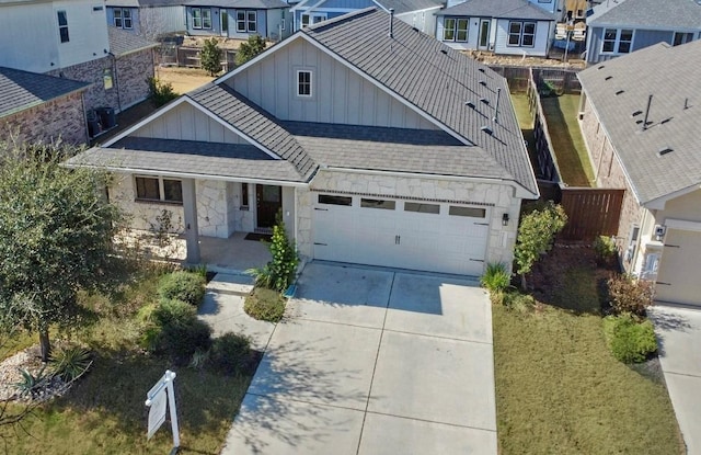 view of front of house featuring a garage