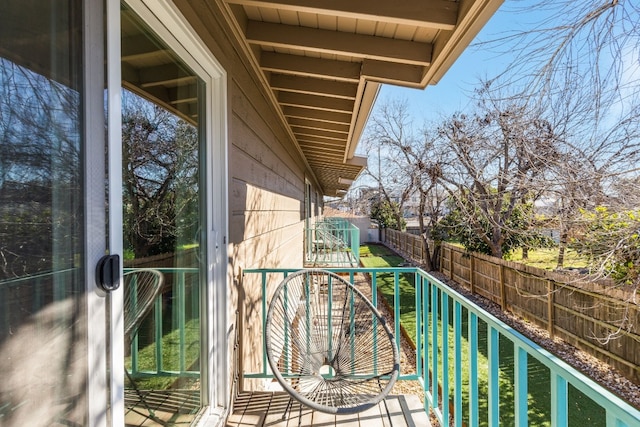 view of balcony