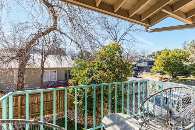 view of balcony