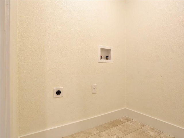 laundry area featuring hookup for a washing machine and hookup for an electric dryer