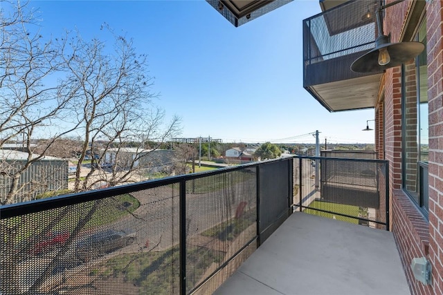 view of balcony