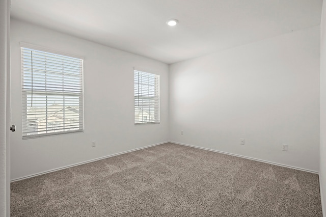 view of carpeted empty room