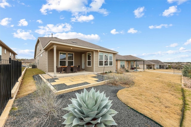722 Kitty Hawk Rd, Georgetown, TX 78633 - rear view of house featuring a patio