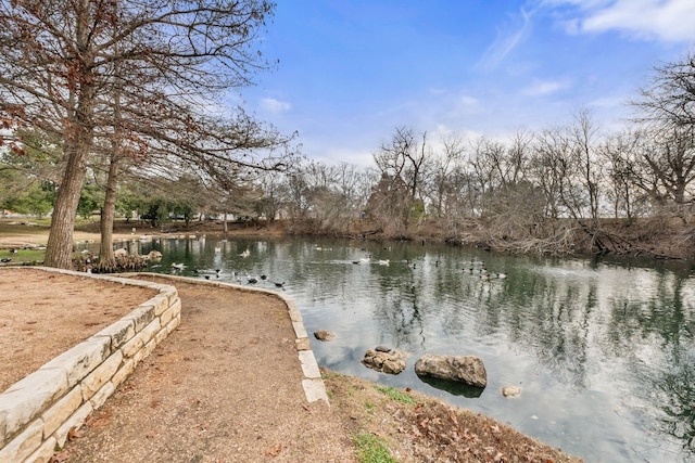 view of water feature