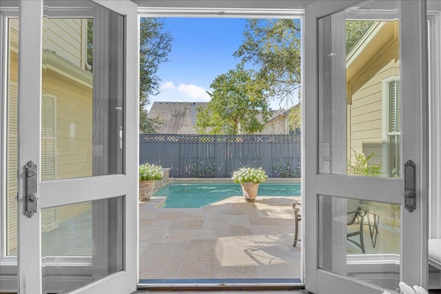 view of doorway to outside