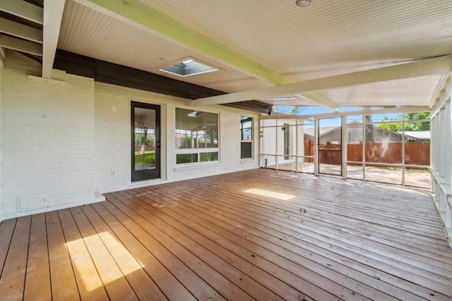 view of wooden terrace