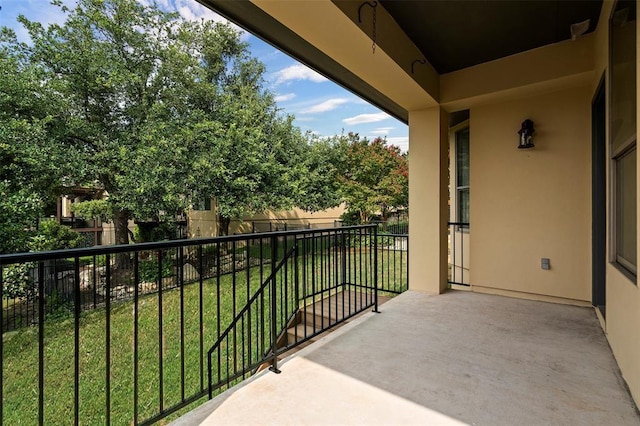 view of balcony