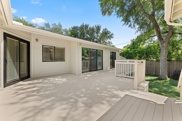 2105 Bowman Ave, Austin, TX 78703 - view of wooden deck