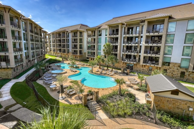 101 W Bank Unit 27, Horseshoe Bay, TX 78657 - community pool with a patio area