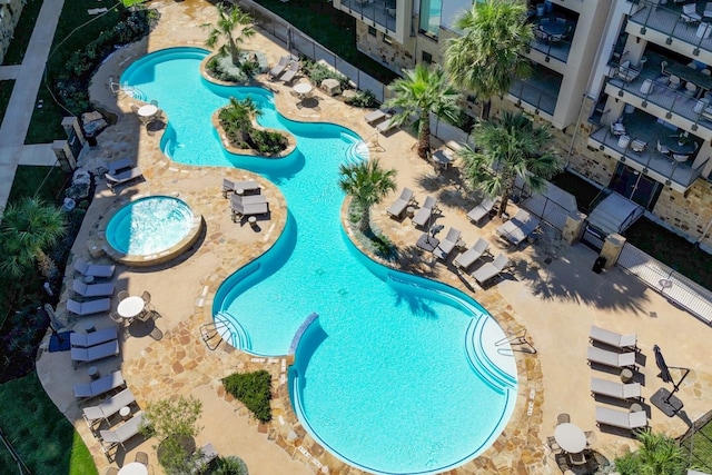 101 W Bank Unit 27, Horseshoe Bay, TX 78657 - community pool with a patio area