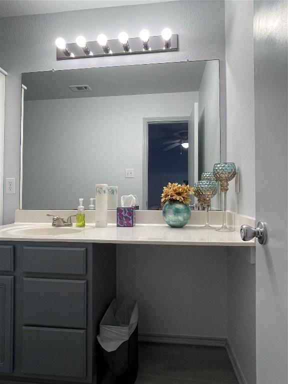 bathroom with vanity