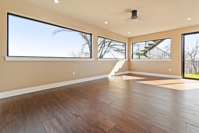 interior space featuring hardwood / wood-style flooring