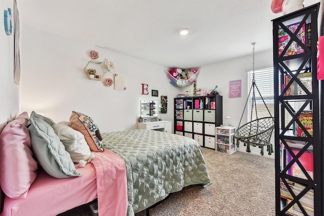 bedroom featuring carpet