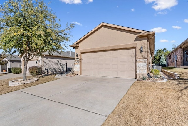 ranch-style home with cooling unit