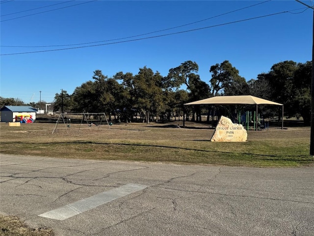 view of yard with playground community