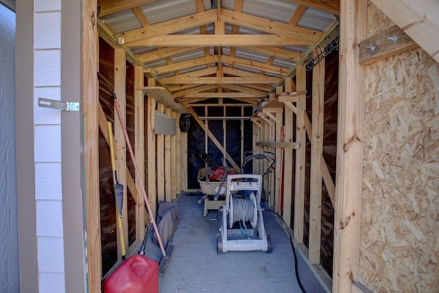 view of storage room