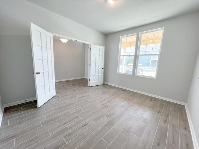 unfurnished bedroom featuring light hardwood / wood-style flooring