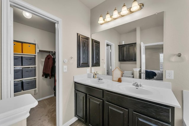 bathroom with vanity