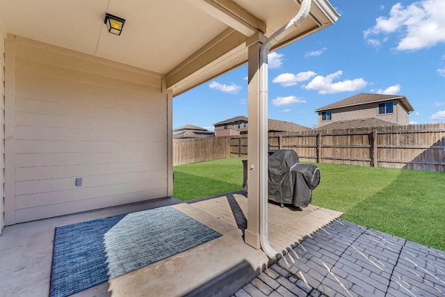 view of patio / terrace featuring grilling area