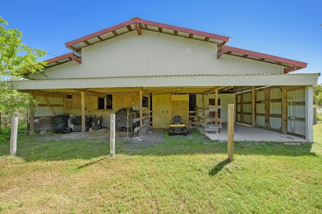 9304 Rock Way Dr, Austin, TX 78736 - back of property with an exterior structure and an outbuilding