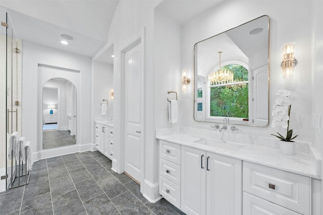 bathroom with vanity