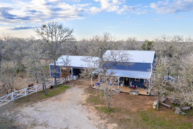 view of front of home with covered porch