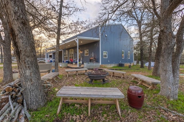 view of rear view of property