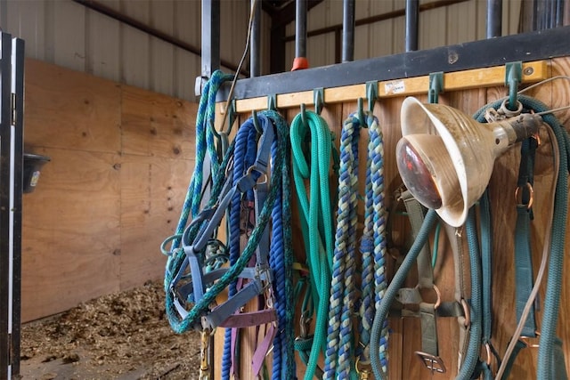 view of horse barn