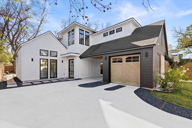 view of modern farmhouse