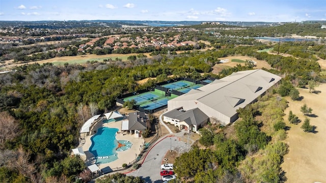 birds eye view of property