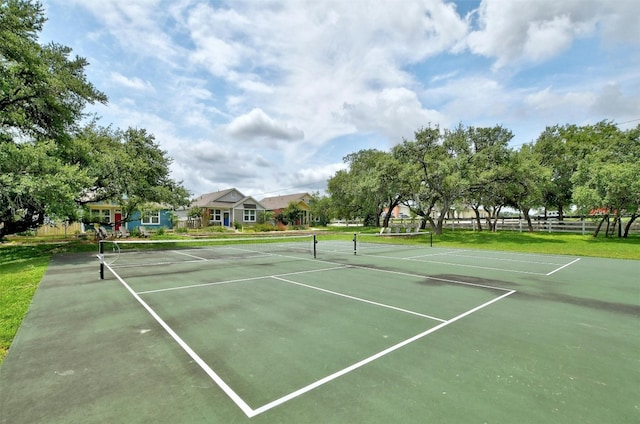 view of sport court