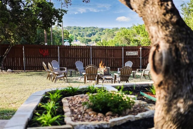 3709 Alamo Cv, Lago Vista, TX 78645 - view of yard