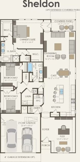 6420 Apache Plum Ln, Spicewood, TX 78669 - view of property floor plan