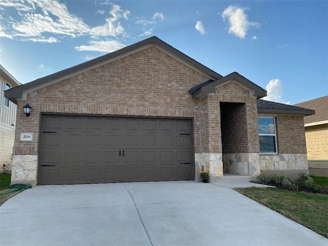 ranch-style house with a garage