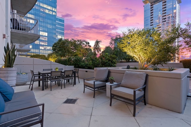 360 Nueces St Unit 914, Austin, TX 78701 - view of patio / terrace featuring outdoor dining area and outdoor lounge area