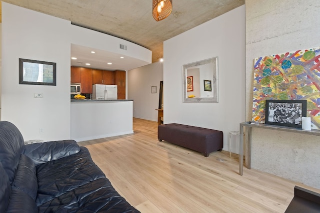 360 Nueces St Unit 914, Austin, TX 78701 - living area featuring light wood-style flooring