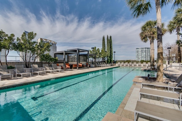 360 Nueces St Unit 914, Austin, TX 78701 - community pool with a patio
