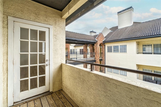 view of balcony