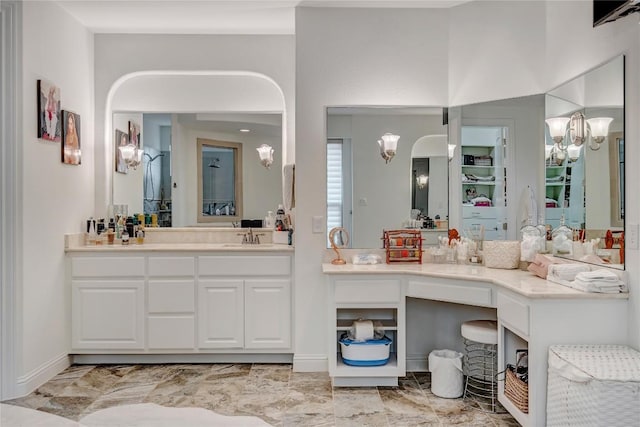 bathroom with vanity