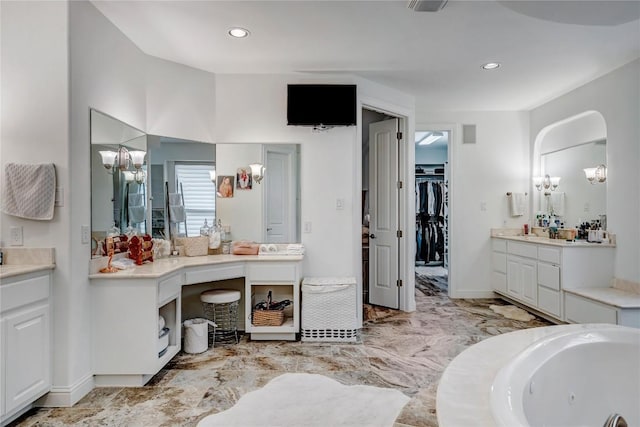 bathroom with vanity