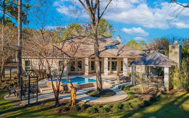 exterior space with a patio