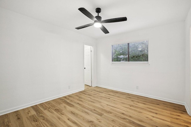 6009 Glen Meadow Dr, Austin, TX 78745 - spare room with light wood-style flooring and ceiling fan
