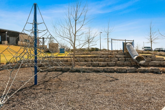 view of yard featuring a playground