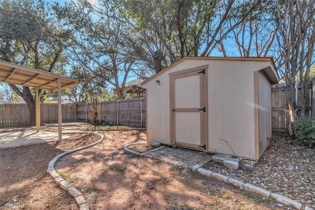 view of outbuilding