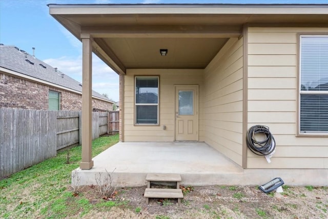 exterior space featuring a patio area